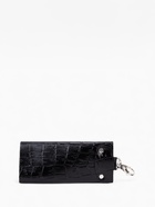 Ключница карманная на кнопках, длина 12 см, 7 карабинов, цвет чёрный - Фото 2