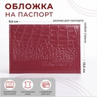 Обложка для паспорта, цвет лиловый - фото 12092116