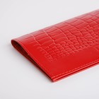 Обложка для паспорта, цвет алый - фото 24368704