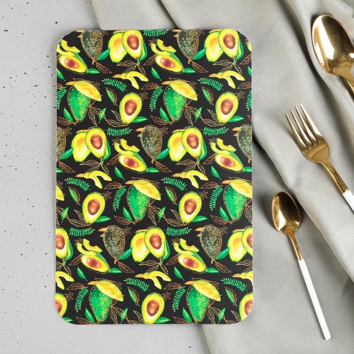 Доска разделочная «Авокадо», пластик, 30×20 см - Фото 1