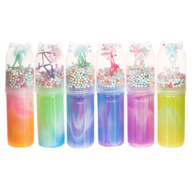 Лизун с игрушкой, цвета МИКС (комплект 6 шт)