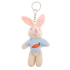 Мягкая игрушка «Кролик в кофте», на брелоке, цвета МИКС - фото 319073999