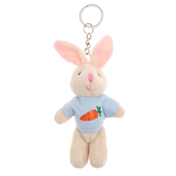 Мягкая игрушка «Кролик в кофте», на брелоке, цвета МИКС - Фото 1