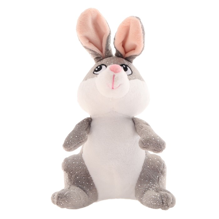 Мягкая игрушка «Кролик», на брелоке, цвет серый - Фото 1