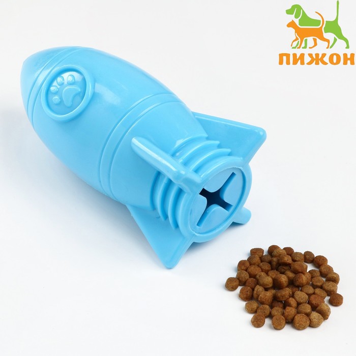 

Игрушка под лакомства "Ракета", 7,8 х 7,8 х 13,5 см, синяя