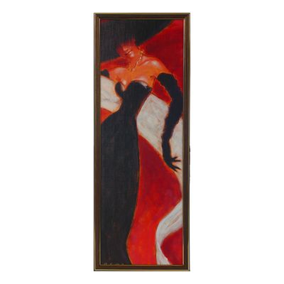 Картина "Женщина с шарфом"  27х72см