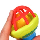 Погремушка с прорезывателем Крошка Я «Гантелька яркая», с эластичными элементами, от 3 мес. - Фото 5