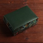 Подарочная коробка, с окном, сборная "Merry Christmas", 21 х 15 х 7 см (комплект 5 шт) - фото 24198665