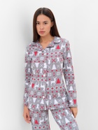 Пижама новогодняя женская: рубашка, брюки, KAFTAN «Скандинавия», размер 48-50 - Фото 3
