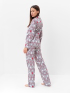 Пижама новогодняя женская: рубашка, брюки, KAFTAN «Скандинавия», размер 48-50 - Фото 5
