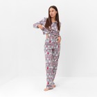 Пижама новогодняя женская (рубашка, брюки) KAFTAN «Скандинавия», размер 52-54 - Фото 3