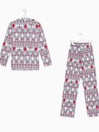 Пижама новогодняя женская (рубашка, брюки) KAFTAN «Скандинавия», размер 52-54 - Фото 10