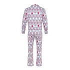 Пижама новогодняя мужская: рубашка, брюки KAFTAN «Скандинавия», серая, размер 52 - Фото 11