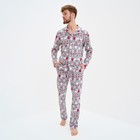 Пижама новогодняя мужская KAFTAN «Скандинавия», размер 56 - фото 1523122