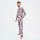 Пижама новогодняя мужская KAFTAN «Скандинавия», размер 56 - Фото 2