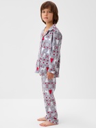 Пижама детская новогодняя: рубашка, брюки, KAFTAN «Скандинавия», серая, рост 98-104 см - Фото 4