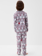 Пижама детская новогодняя: рубашка, брюки, KAFTAN «Скандинавия», серая, рост 98-104 см - Фото 5