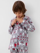 Пижама детская новогодняя: рубашка, брюки, KAFTAN «Скандинавия», серая, рост 110-116 см - Фото 7