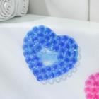Мини-коврик для ванны «Сердце», 8×9 см, цвет МИКС - Фото 4