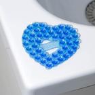 Мини-коврик для ванны «Сердце», 8×9 см, цвет МИКС - Фото 2