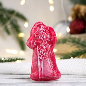 Фигурное мыло "Дед Мороз" розовый, 71гр