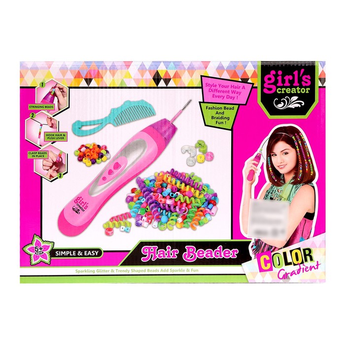 Набор парикмахера «Креатив» с аксессуарами для волос + аппарат для плетения 57177