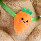 Мягкая игрушка «Зайчик», с морковкой, 25 см - Фото 5
