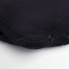 Боди с длинным рукавом Крошка Я, BASIC LINE, рост 74-80 см, цвет тёмно-серый - фото 24579374