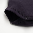 Боди с длинным рукавом Крошка Я, BASIC LINE, рост 74-80 см, цвет тёмно-серый - фото 24579375