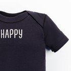 Боди детское Крошка Я BASIC LINE, рост 80-86 см, тёмно-серое 9235599 - фото 10865240