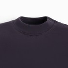 Лонгслив Крошка Я BASIC LINE, рост 74-80 см, тёмно-серый - Фото 5