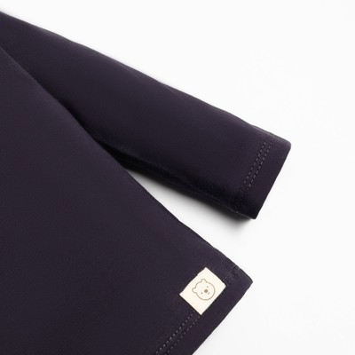 Лонгслив Крошка, Я BASIC LINE, рост 80-86 см, тёмно-серый