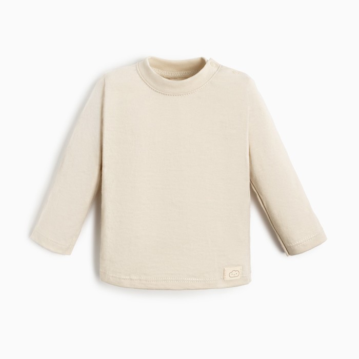 Лонгслив Крошка Я BASIC LINE, рост 80-86 см, молочный - Фото 1