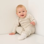 Лонгслив Крошка Я BASIC LINE, рост 80-86 см, молочный - Фото 2