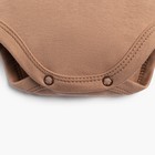 Боди детское Крошка Я BASIC LINE, рост 74-80 см, коричневое - фото 24152641