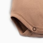 Боди детское Крошка Я BASIC LINE, рост 74-80 см, коричневое - фото 24152642