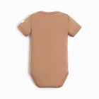 Боди детское Крошка Я BASIC LINE, рост 74-80 см, коричневое - фото 24152643