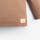 Лонгслив Крошка Я BASIC LINE, рост 68-74 см, коричневый - Фото 5