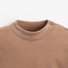 Лонгслив Крошка Я BASIC LINE, рост 80-86 см, коричневый - Фото 2