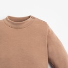 Лонгслив Крошка Я BASIC LINE, рост 80-86 см, коричневый - Фото 3