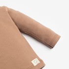 Лонгслив Крошка Я BASIC LINE, рост 80-86 см, коричневый - Фото 4