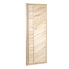 Дверь для бани и сауны «Эконом», размер коробки 170×70 см, липа, «Добропаровъ» - Фото 2