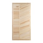 Дверь для бани и сауны «Эконом», 1600×800 мм, деревянная, из липы, «Добропаровъ» - Фото 1