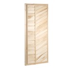 Дверь для бани и сауны «Эконом», коробка 170×80 см, деревянная, липа - Фото 2