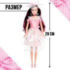 Кукла-модель шарнирная «Высокая мода», розовый стиль - фото 6708387