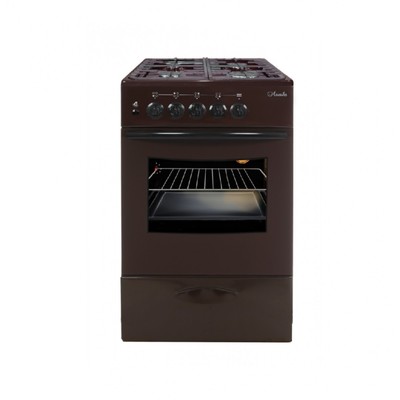 Плита «Лысьва» ГП 400 МС-2у, газовая, 4 конфорки, 57 л, газовая духовка, коричневая