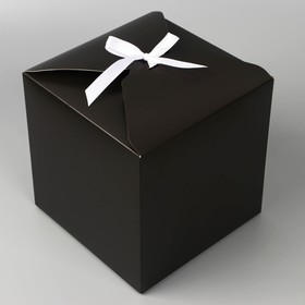 Коробка подарочная складная, упаковка, «Черный», 18 х 18 х 18 см
