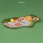 Блюдо новогоднее сервировочное Доляна «Рукавица. Подарки», 22.5×14 см, стекло - Фото 2