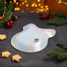 Блюдо стеклянное сервировочное Доляна «Бант. Кролик в лесу», 23×16,5 см - фото 49545474