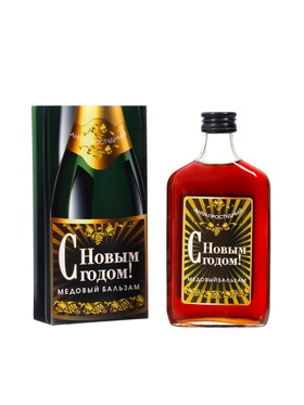 Новогодний безалкогольный алтайский медовый бальзам на травах Vitamuno «Анти-простудный», 250 мл